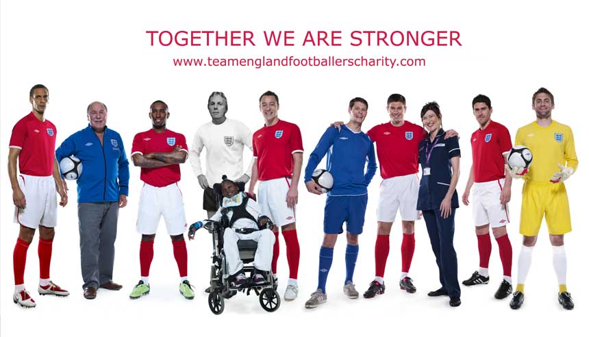 England's charity donations